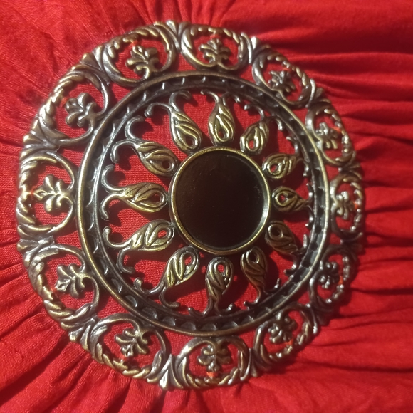 Red Ruched Blouse with Embellished Details (A) - Picture 4 of 11